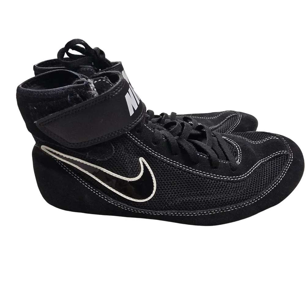 Nike Speedsweep VII Wrestling Shoes Men 7.5 Black White Good Condition
